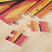 Krachtige elegante vrouw legpuzzel (Zijkant)