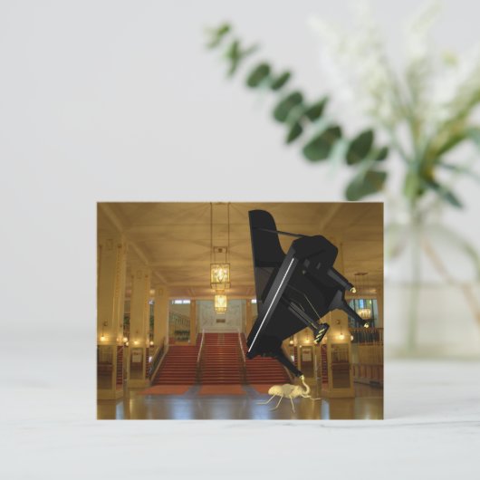 Krachtige elph-Ant Briefkaart (Staand voorkant)