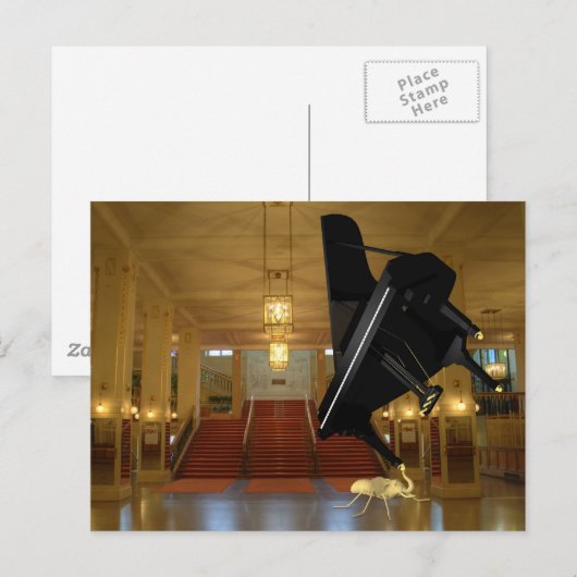 Krachtige elph-Ant Briefkaart (Voorkant / Achterkant)