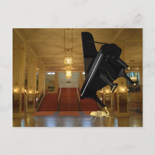 Krachtige elph-Ant Briefkaart (Voorkant)