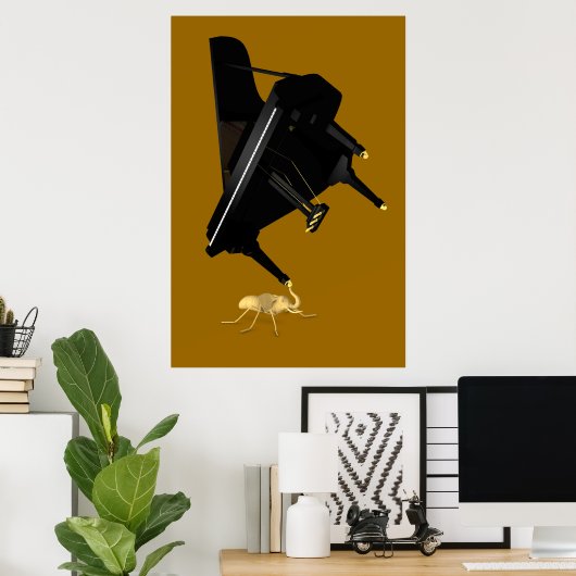 Krachtige elph-Ant Poster (Thuiskantoor)