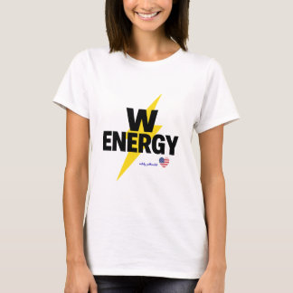 Krachtige Energie Bliksemschicht Motiverend Design T-shirt