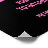 Krachtige Felroze Kleuren Foto Van Personal Traine Poster (Hoek)