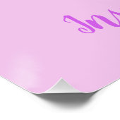 Krachtige Floral Fist Internationale Vrouwendag Perfect Poster (Hoek)