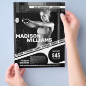 Krachtige foto van personal trainer flyer (Hand)