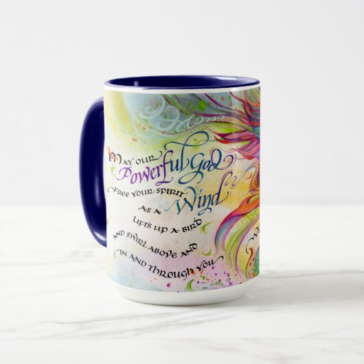 Krachtige God/Wind Mok (Voorkant links)