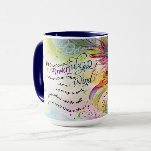 Krachtige God/Wind Mok (Voorkant links)