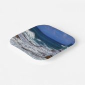 Krachtige golven op Bord van rotskaarten (Gebogen)