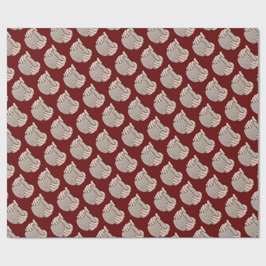 Krachtige handen cadeaupapier (Vlak)