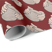 Krachtige handen cadeaupapier (Rol Hoek)