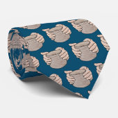 Krachtige handen stropdas (Opgerold)