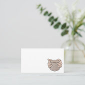 Krachtige handen visitekaartje (Staand voorkant)