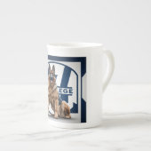 Krachtige hond: Duitse herder Porselein Kop (Voorkant rechts)