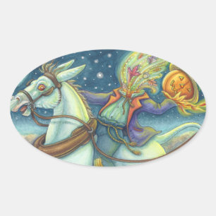 KRACHTIGE HORSEMAN SCARECROW EN MULE STICKERS Ovaa