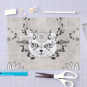 Krachtige kattenkop tissuepapier (Craft)