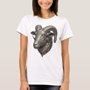 Krachtige Keltische zilveren ramkop met knooppatro T-shirt