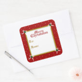 Krachtige kerstcadeau Label Sticker (Envelop)