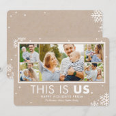 Krachtige Kerstkaart 'This Is Us' (Voorkant / Achterkant)