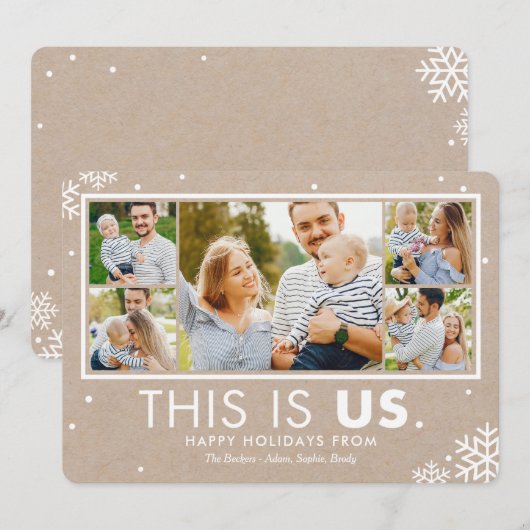 Krachtige Kerstkaart 'This Is Us' (Voorkant / Achterkant)