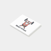 Krachtige Kerstman Gewichten Lichten Post-it® Notes (Schuin)