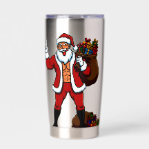 Krachtige Kerstman Vredesteken! Gescheurde Buikspi