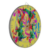 Krachtige kleuren dartbord (Voorkant Links)