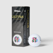 Krachtige kleuren golfballen (Verpakking)
