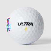 Krachtige kleuren golfballen (Logo)