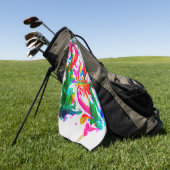 Krachtige kleuren golfhanddoek (Groen)