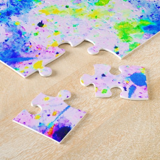 Krachtige kleuren legpuzzel (Zijkant)