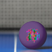 Krachtige kleuren pingpongbal (Net)