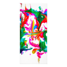 Krachtige kleuren reclamekaart