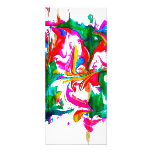 Krachtige kleuren reclamekaart (Voorkant)