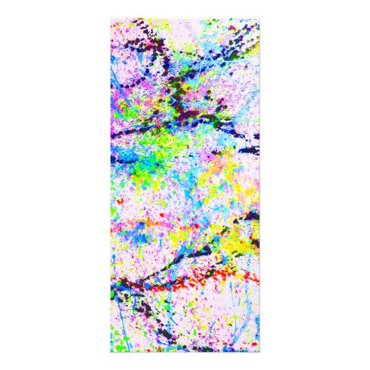 Krachtige kleuren reclamekaart (Achterkant)
