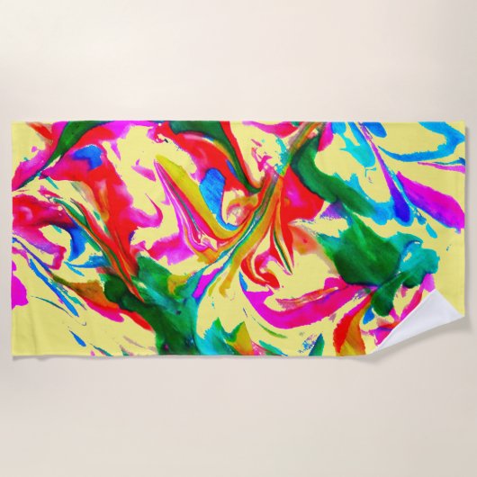 Krachtige kleuren strandlaken (Voorkant)