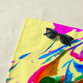 Krachtige kleuren strandlaken (In situ)