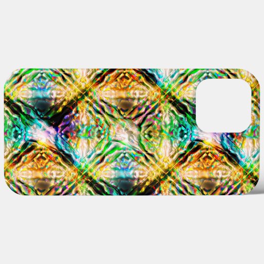 Krachtige kleurrijke textuur, abstracte vierkantje Case-Mate iPhone case (Achterkant (horizontaal))