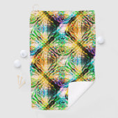 Krachtige kleurrijke textuur, abstracte vierkantje golfhanddoek (Insitu)