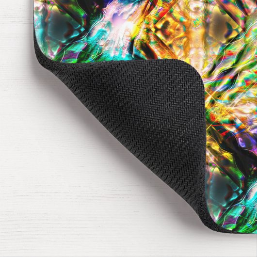 Krachtige kleurrijke textuur, abstracte vierkantje muismat (Hoek)