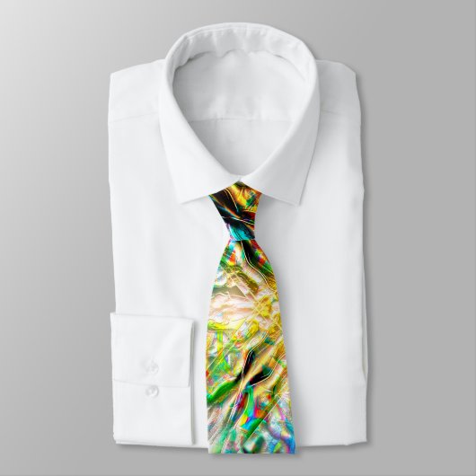 Krachtige kleurrijke textuur, abstracte vierkantje stropdas (Gebonden)