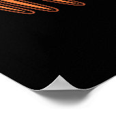 Krachtige krab pun Dark BG Poster (Hoek)