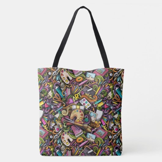 Krachtige kunstenaar - Zie achterzijde - Tas (Achterkant)