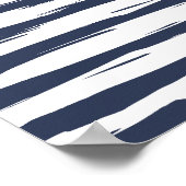 Krachtige Kwaststrepen Poster (Hoek)