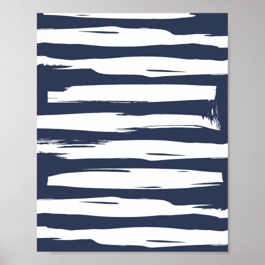 Krachtige Kwaststrepen Poster (Voorkant)