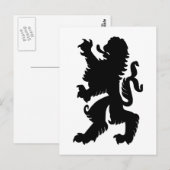 Krachtige Leeuw Ansichtkaart Briefkaart (Voorkant / Achterkant)