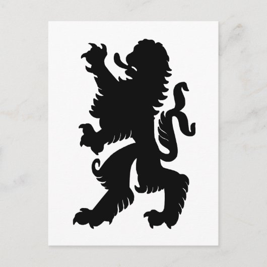 Krachtige Leeuw Ansichtkaart Briefkaart (Voorkant)