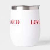 Krachtige Liefde Is Luid Hart Typografie Valentijn (Links)