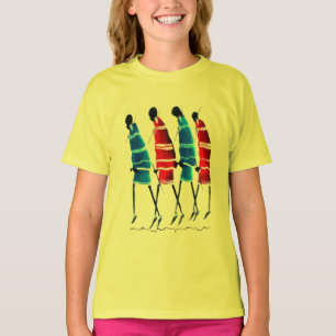 Krachtige Maasai-kunst ontmoet Parijs straatstijl T-shirt