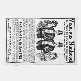 Krachtige manhood keukenhanddoek