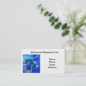 Krachtige microscoop voor onderzoek en wetenschap visitekaartje (Staand voorkant)